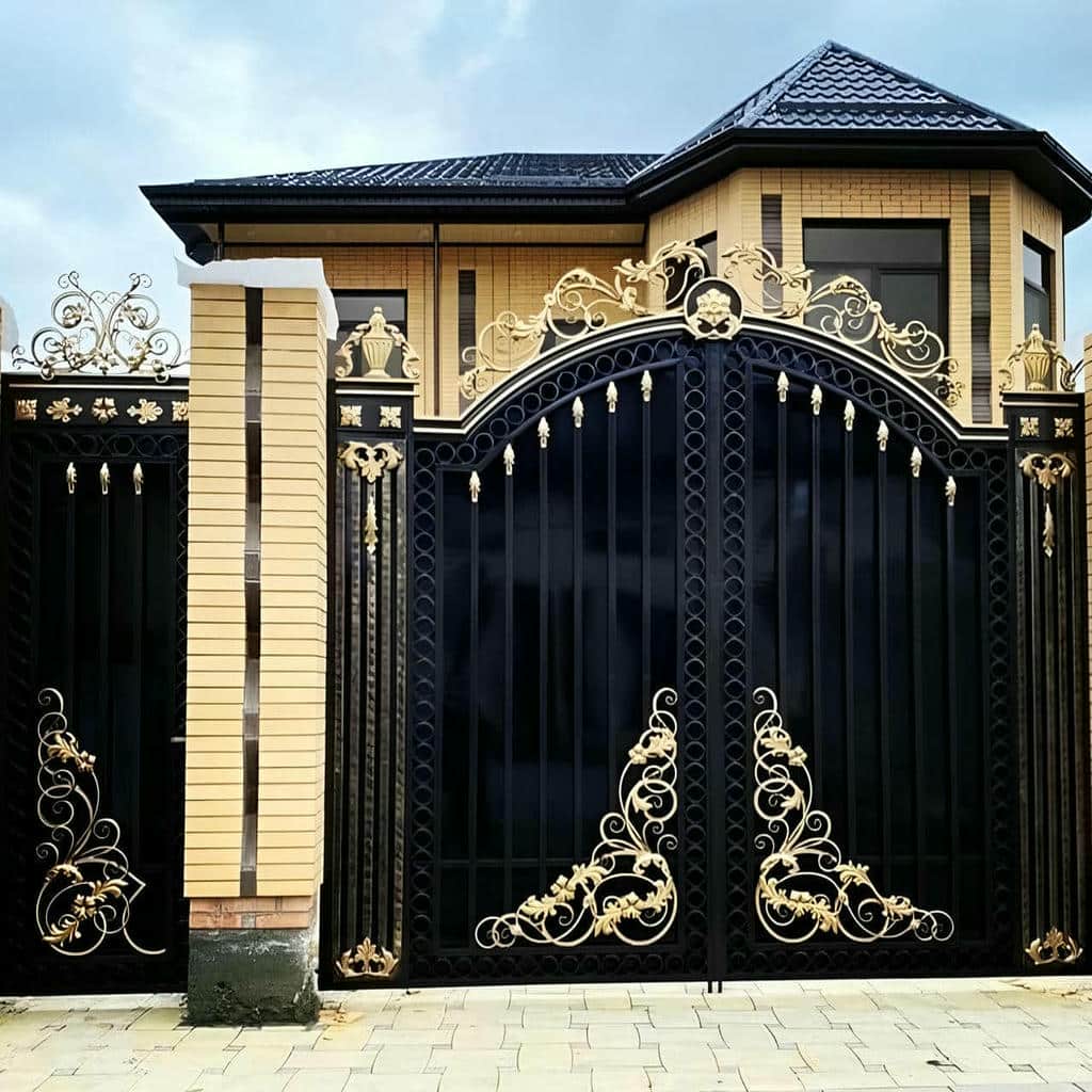 خرید درب فلزی ریلی باغ