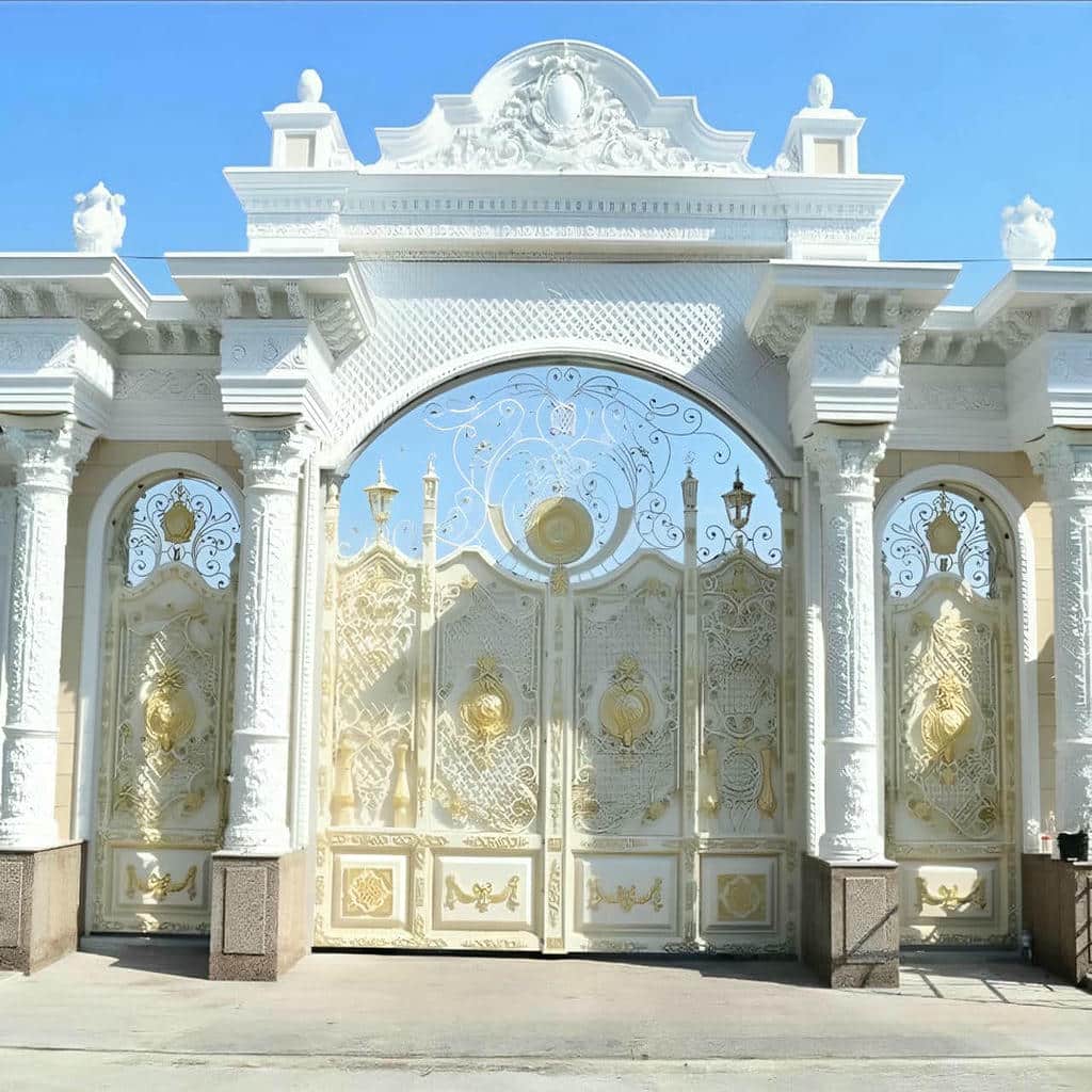 مدل پوشیده درب ویلایی پارکینگ دو لنگه برای حفظ حریم