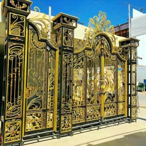12 مدل درب ساختمان مدرن نمای سنگ