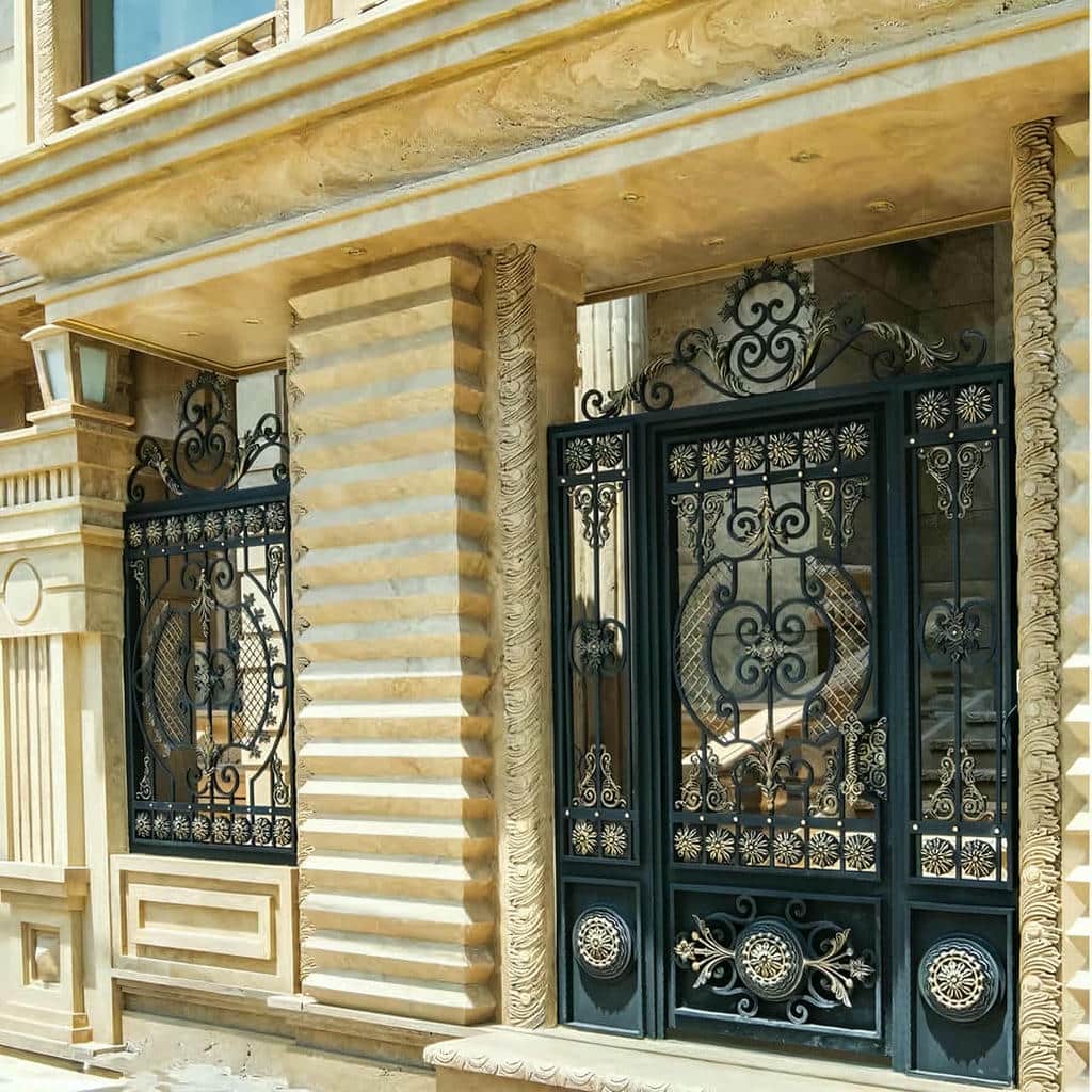 خرید درب ویلایی طرح چوب فلزی هماهنگ با نما خرید درب ویلایی طرح چوب فلزی هماهنگ با نما