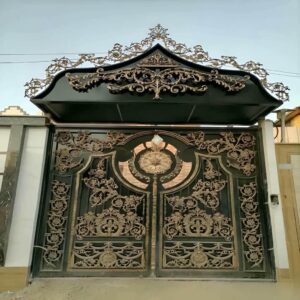11 مدل درب آهنی کلاسیک کتیبه دار