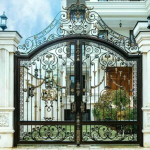 6 نمونه درب حیاط ورق پانچ