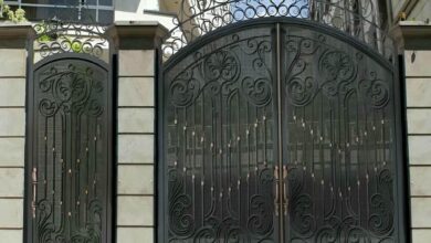 12 مدل درب حیاط قاب فلزی