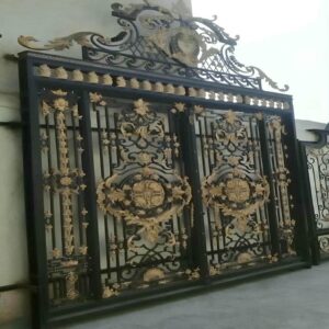 6 نمونه درب فلزی ریلی باغ