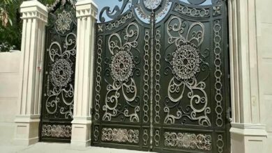 12 مدل درب ویلایی فرفورژه نمای رومی