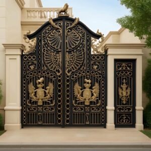 14 مدل درب حیاط کتیبه دار