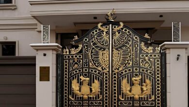 6 مدل درب حیاط CNC پنل مشبک
