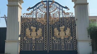 10 مدل درب پارکینگ ریلی ریل زمینی